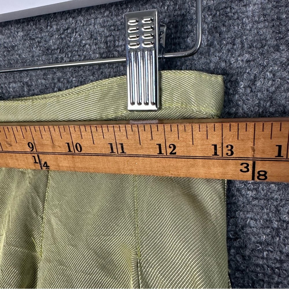Vintage maxi peasant skirt SMALL layered moss green full length fairy castlecore - Picture 9 of 13
